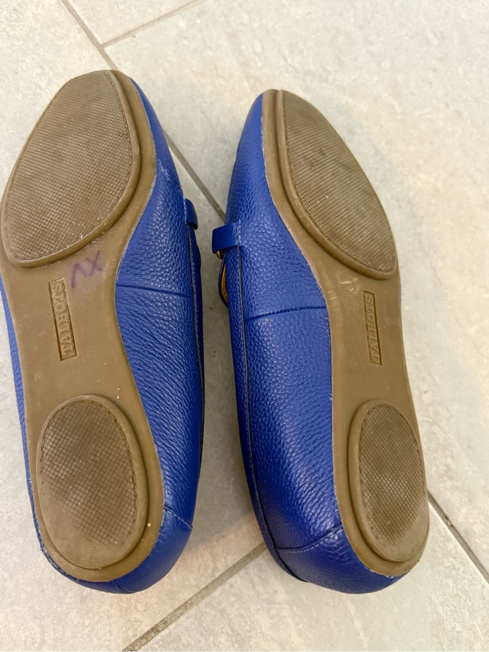 Talbots Royal Blue Braided Bit Leather Loafers Flats 9 - Picture 8 of 11